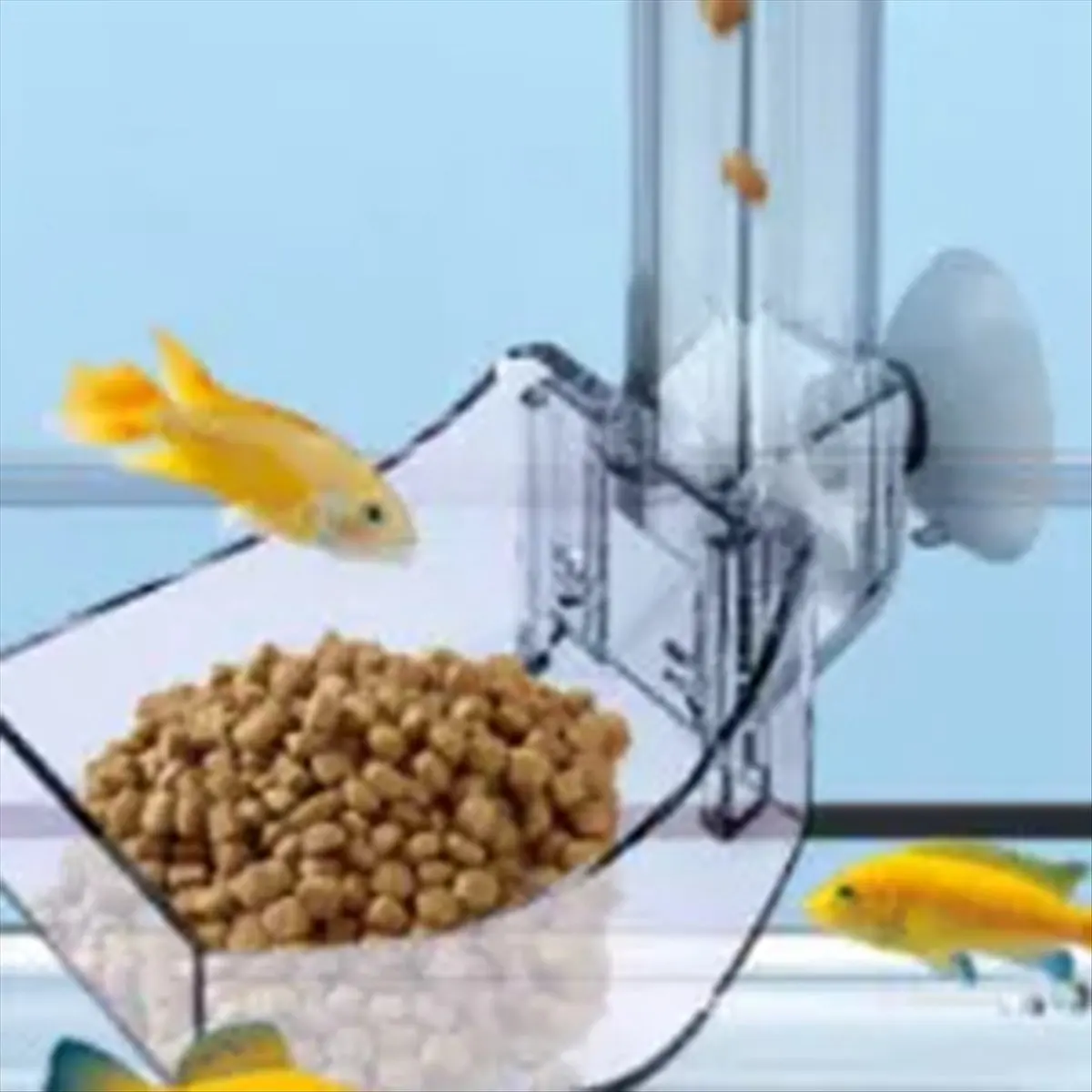 AT54 Aquarium Acrylic Feeding Tube Anti-Stuck Fish Design Transparent Fish Feeder Suitable for Fish Tank