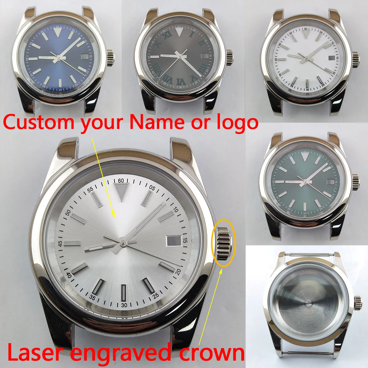 

36mm Women's watch nh35 case nh35 dial nh35 watch case stainless steel 904L case automatic mechanical watch nh35 movement 2