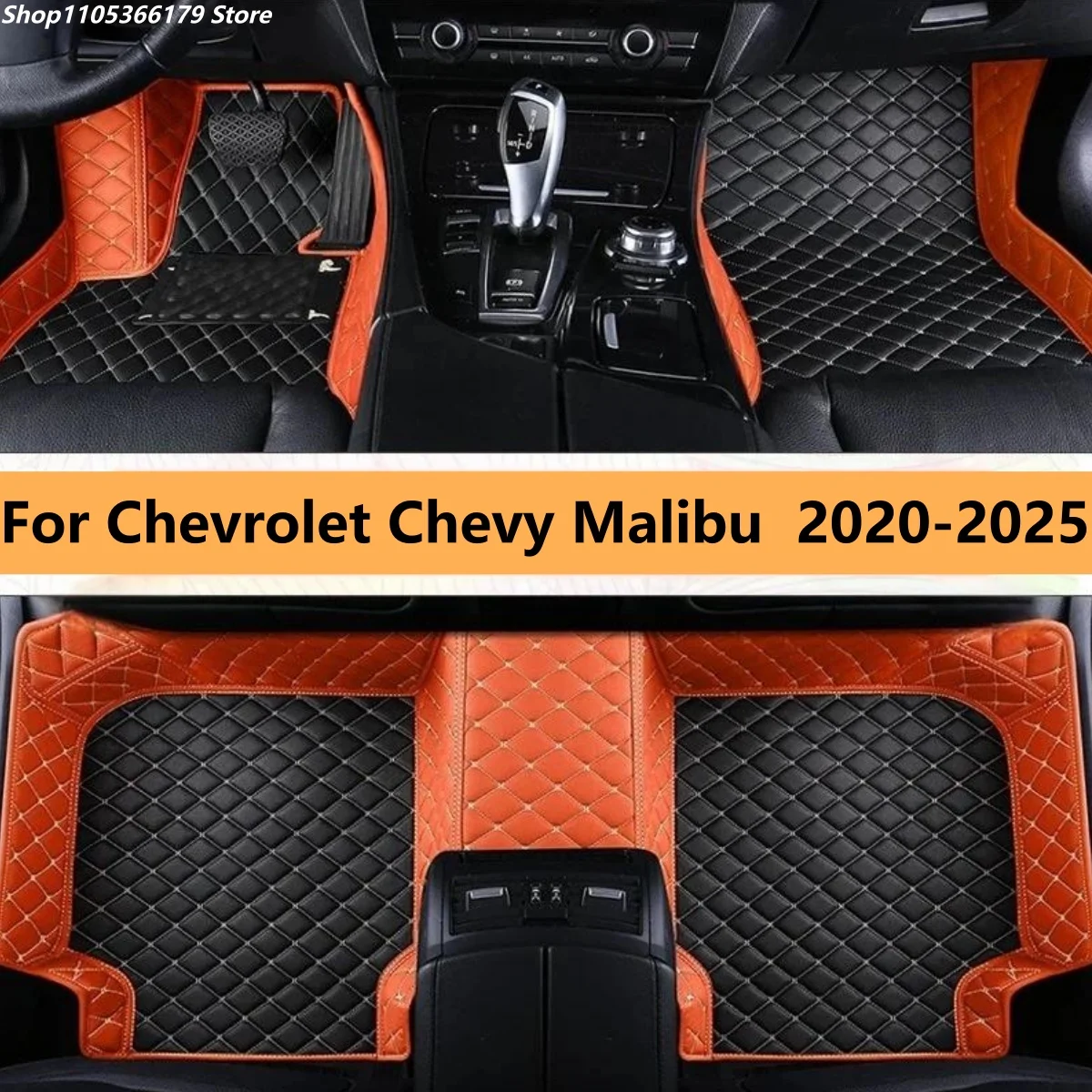 

Car Floor Mats For Chevrolet Chevy Malibu 2020 2021 2022 2023 2024 2025 Car Leather Carpet Pads Full Set Foot Matts Rugs