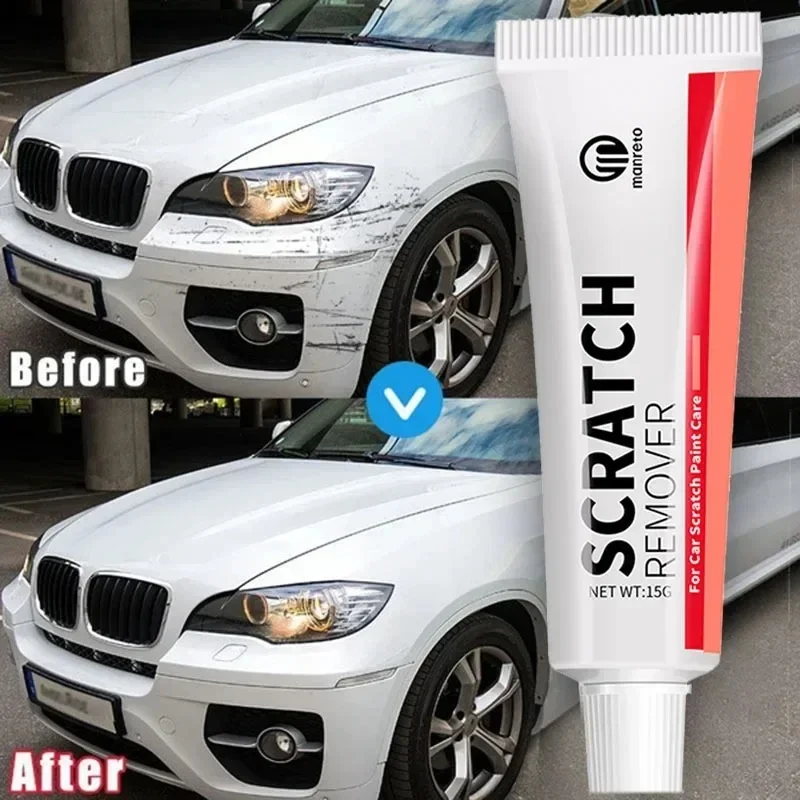 Car Scratch Remover Car Polishing Paste with Sponge, Car Body Paint Care Kit Paint Repair Spray Paint for Car and Motorcycles