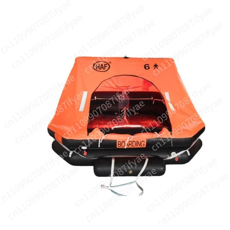 Yacht life raft, self-inflatable self-righting life raft