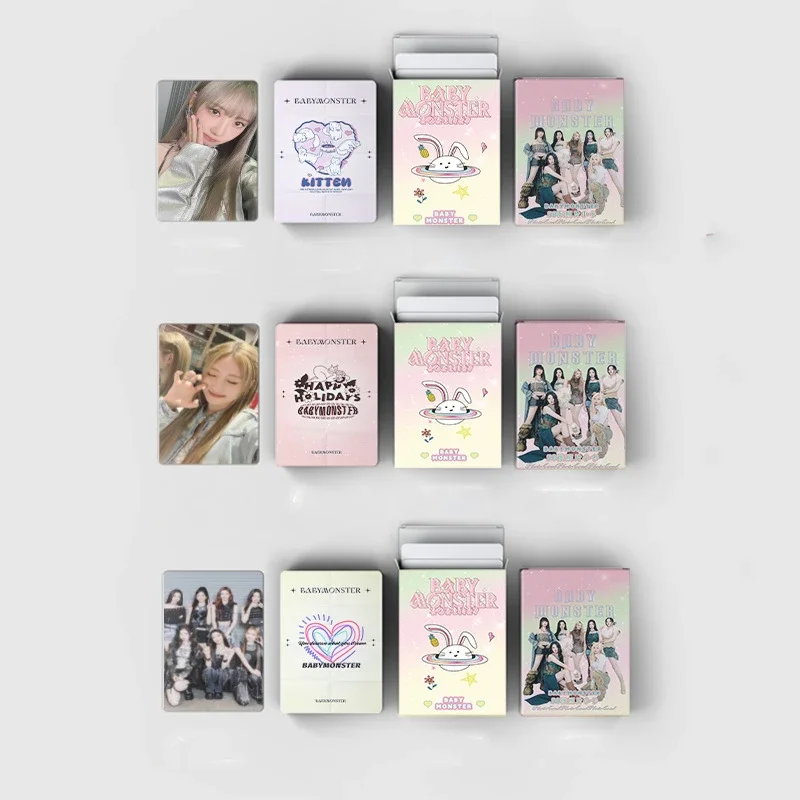 50pcs/set KPOP BABY MONSTER Album LOMO Card FOREVER HD High Quality Fan Collection Gift Photo Card Postcard AHYEON HARAM RORA