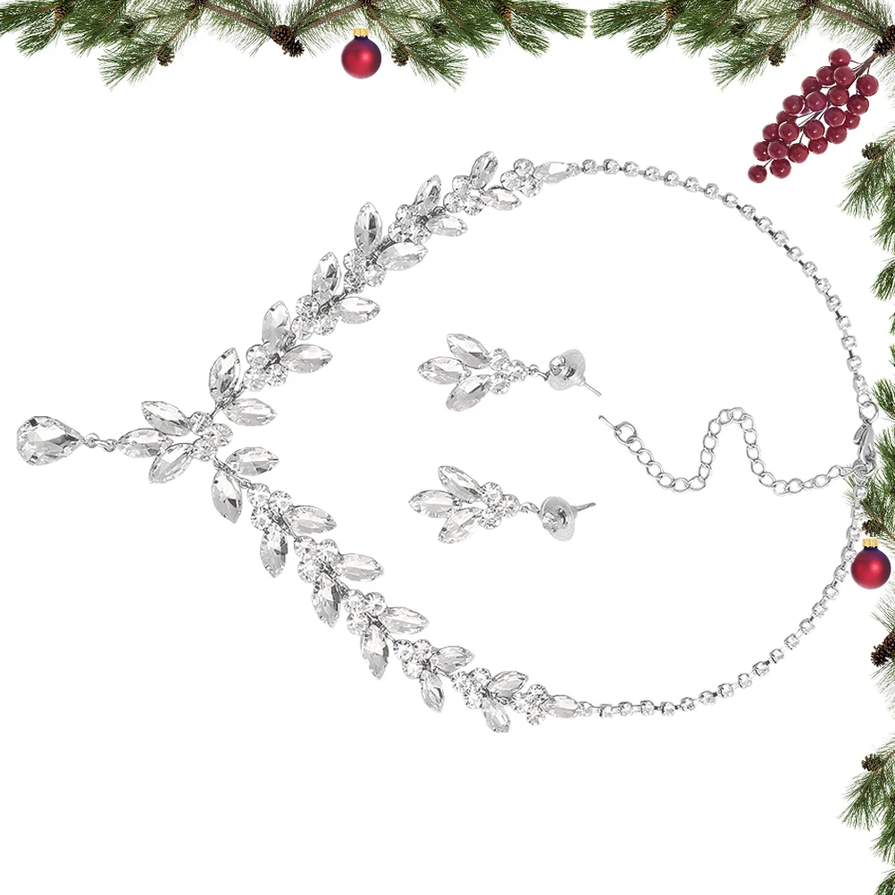 

Fancy Jewelry for Women Wedding Formal Earrings Bridal Accessories Elegant Jewellery Necklace
