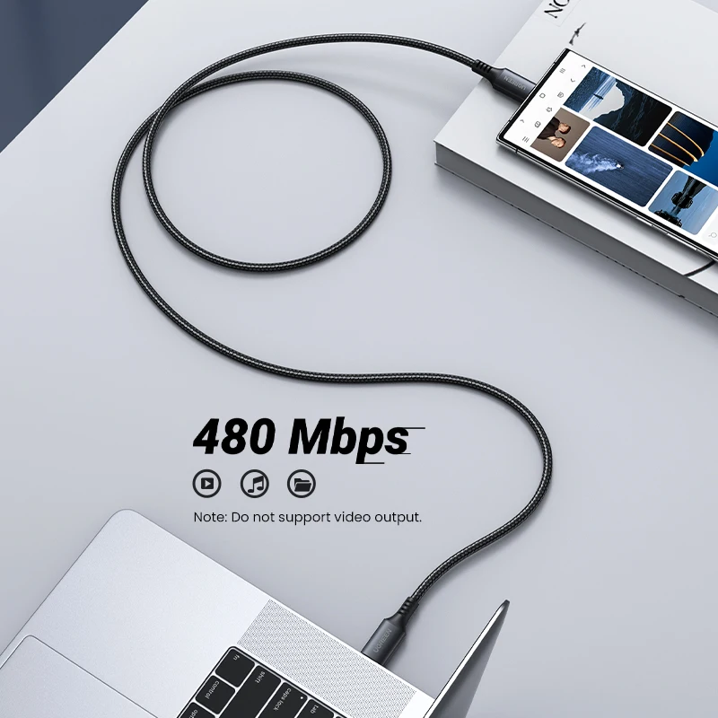 UGREEN 60W 100W USB Type C to USB C Fast Charging Cable for Macbook iPad Samsung Xiaomi USB Type C Fast Charger Cord 60W 100W