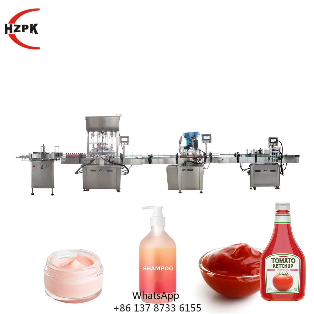 Cleaning Products Filling Line Automatic Filling And Capping Machine Production Line