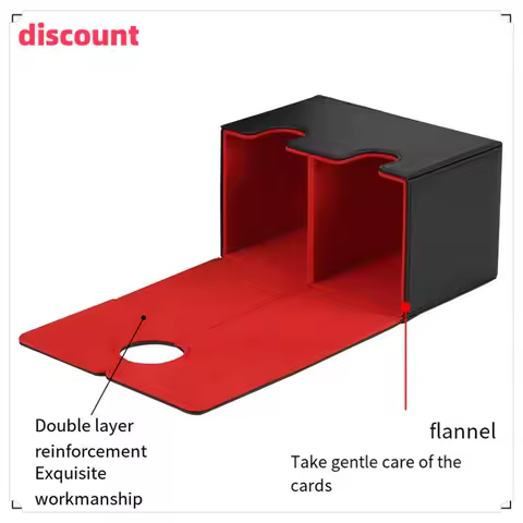 Excellenttqualityy-Card Case Magnetic Card Storage Box For Trading Cards Top Side-Loading Deck Case