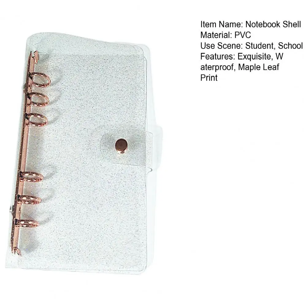 Máy Tính Xách Tay Vỏ Đa Năng Chống Nước Trong Suốt A5 A6 6 Lỗ Chất Kết Dính Nhựa PVC Mềm Mại Bản Phác Thảo Sách Vỏ