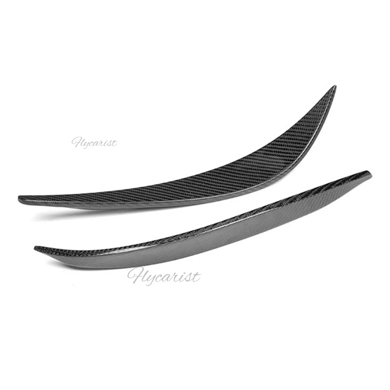 Real Carbon Front Bumper Splitters Canard Fins Side Lip for Audi R8 V8 V10 2007-2015