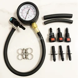 Car Fuel Pressure Gauge - 0-100PSI Fuel Injection Pump Pressure Tester Gauge Kit for Car, Motorcycle