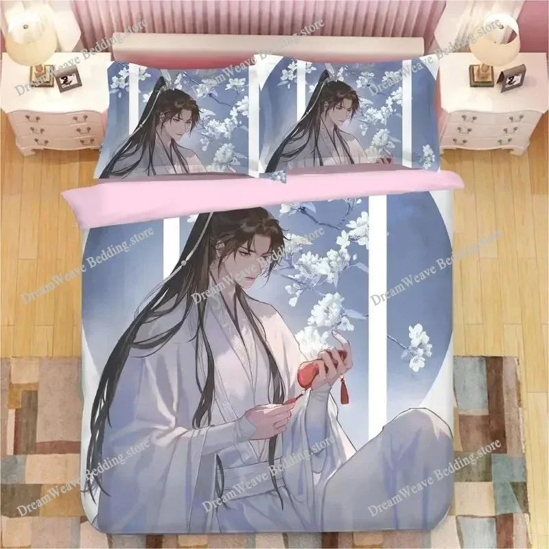 

The Husky and His White Shizun Bedding Set Cartoon Anime Set Adult Kid Bedroom Duvet Cover Sets 3D Print Anime Luxury Gift741