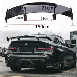 For 99% universal Wing Car Tuning accessories Common Sedan Tail Exterior Trim 145CM ABS GT Style Spoiler Carbon Look and Black