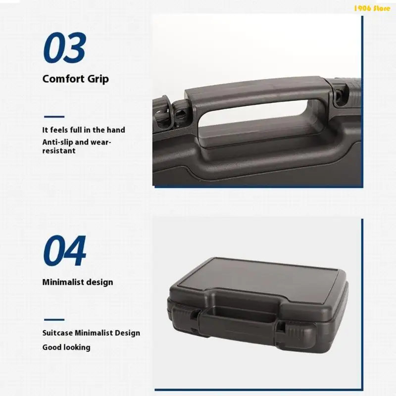 U1JB Долговечности PP Пластиковая ящик для инструментов Организаторы для профессионалов и энтузиастов DIY