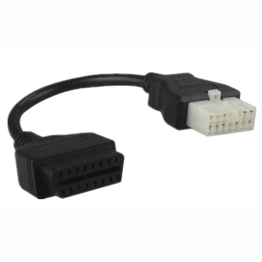 16pin To 12pin Obd Convert Cable for Mitsubishi 12 pin Car Diagnostic Scanner 16 Pin Obd2 Male To 12PIN Port Connector Adapter