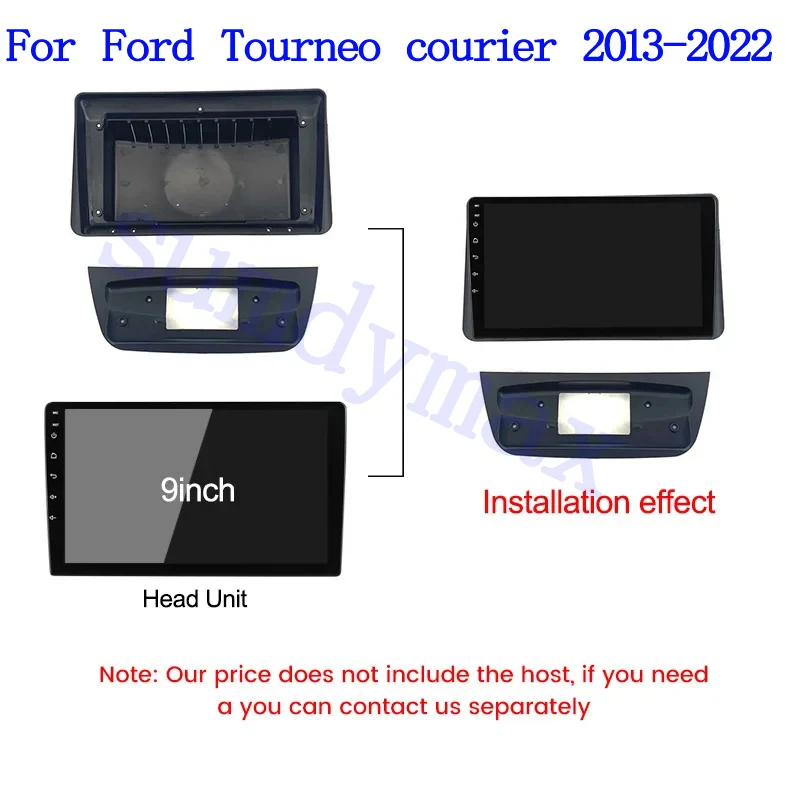 9inch 2 Din Car Radio Fascia Frame For Ford Tourneo Courier 2013-2022 big screen 2 Din android Car Radio Fascia frame