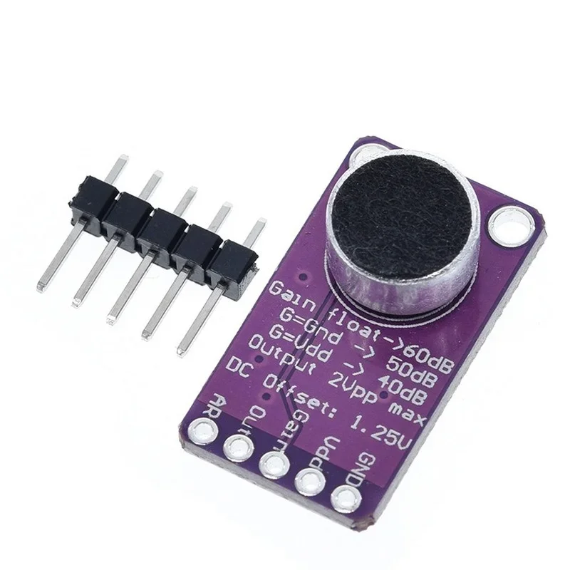 

MAX9814, микрофон, системная плата, модуль датчика звука, автоматическое управление усилением, атака для Arduino MAX4466, печатная плата, комплект «сделай сам»