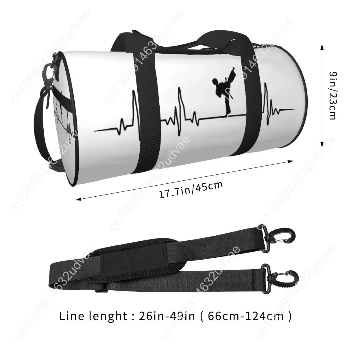 Tas Olahraga Taekwondo Tas Olahraga Korea Tas Gym Kapasitas Besar Seni Bela Diri Tas Tangan Pria Wanita Tahan Air Tas Latihan Retro Kebugaran