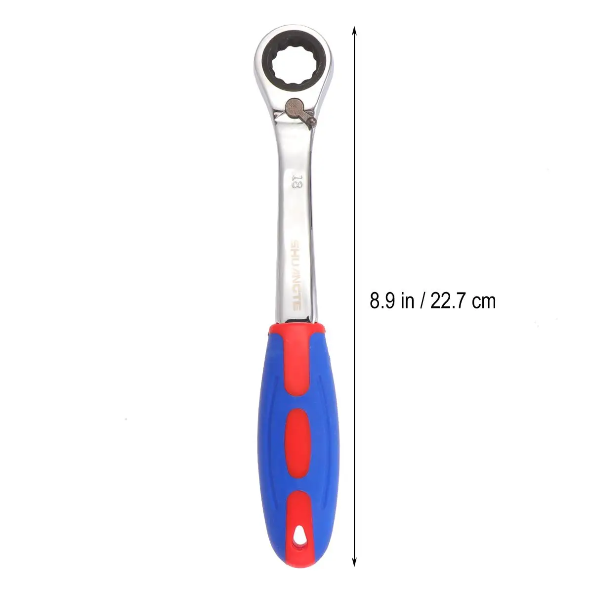 

Ключ с трещоткой с пластиковым хвостовиком 18 мм, электроинструменты, метрические маленькие ключи с храповым механизмом в форме полумесяца, Major