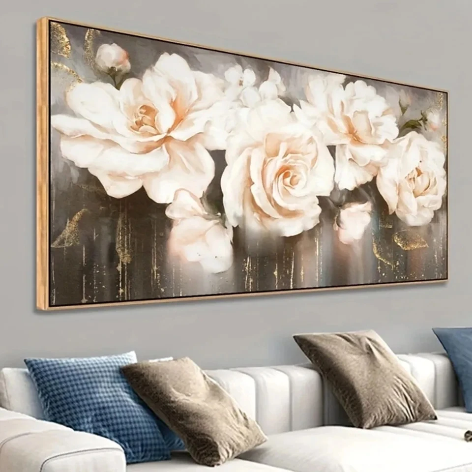 Белые цветы 5D Diy Алмазная картина Распродажа Полная квадратная круглая Алмазная вышивка Натюрморт Картина из стразов Художественный домашний декор