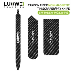 LUOWEI LW-T01 T02 T03 Carbon Fiber Non-magnetic Tin Scraper/pry Tool for Mobile Phone Computer Repair Tin Scraper Removal Tool