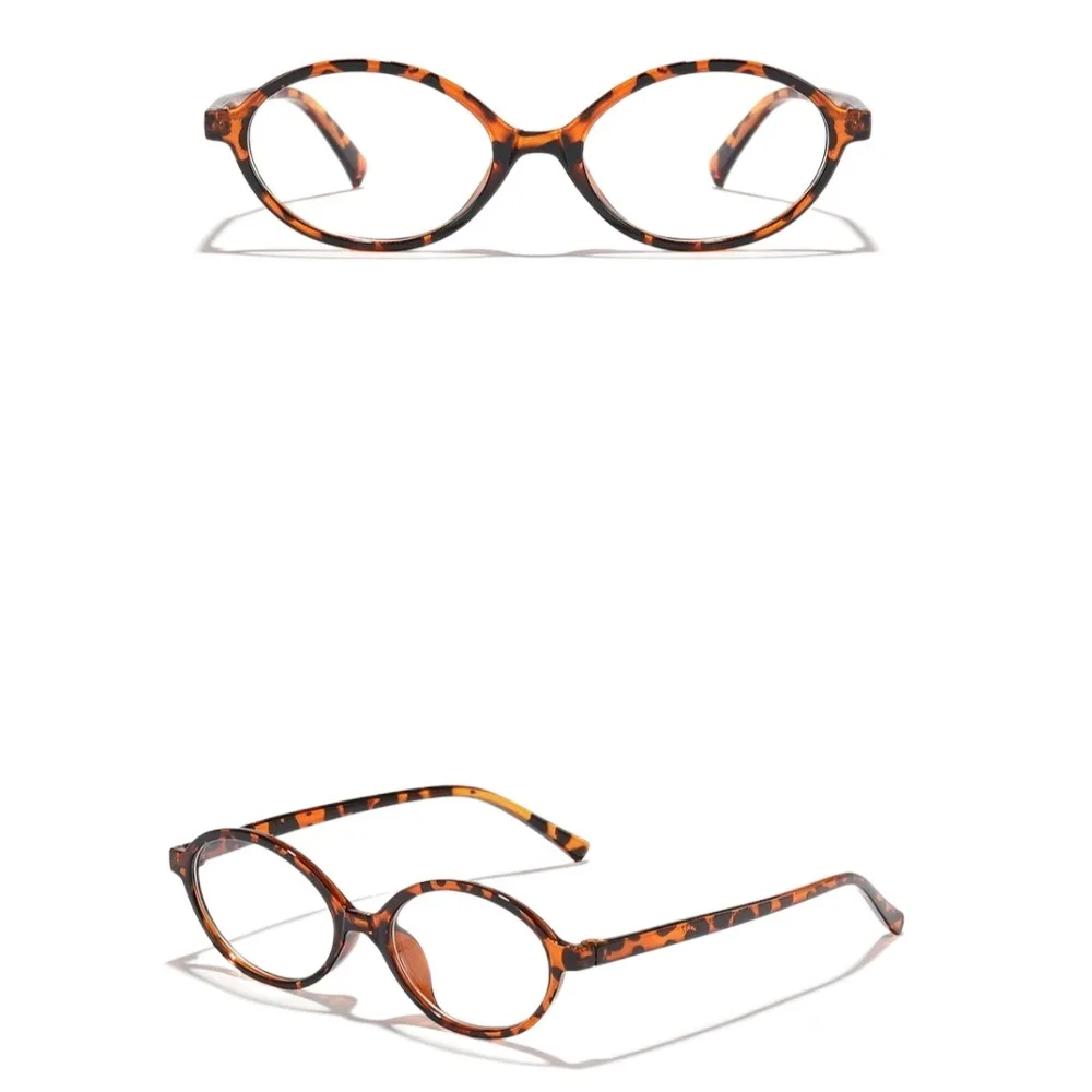 أزياء إطار صغير البيضاوي النظارات الشمسية UV400 النظارات الشمسية ظلال نظارات ليوبارد طباعة نظارات الكمبيوتر النظارات الصيف