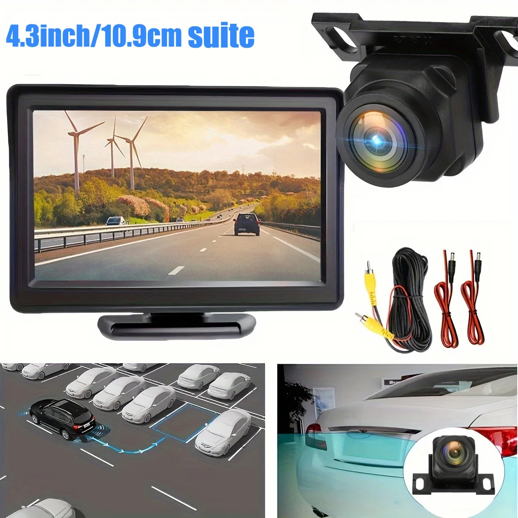 

4.3 Inch LCD Monitor With Car Rear View Reversing Camera,Night Vision Function, Widely Used In Cars/trucks/caravans