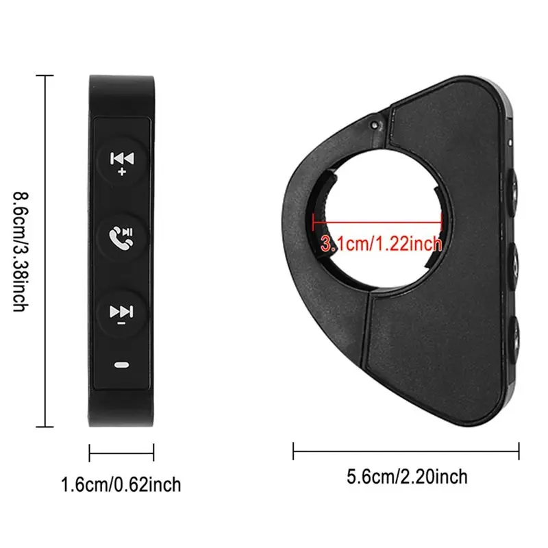 AS98-سلكي بلوتوث زر التحكم عن بعد ل Xiaomi Ninebot سكوتر كهربائي خوذة سماعة المقود وحدة تحكم الوسائط