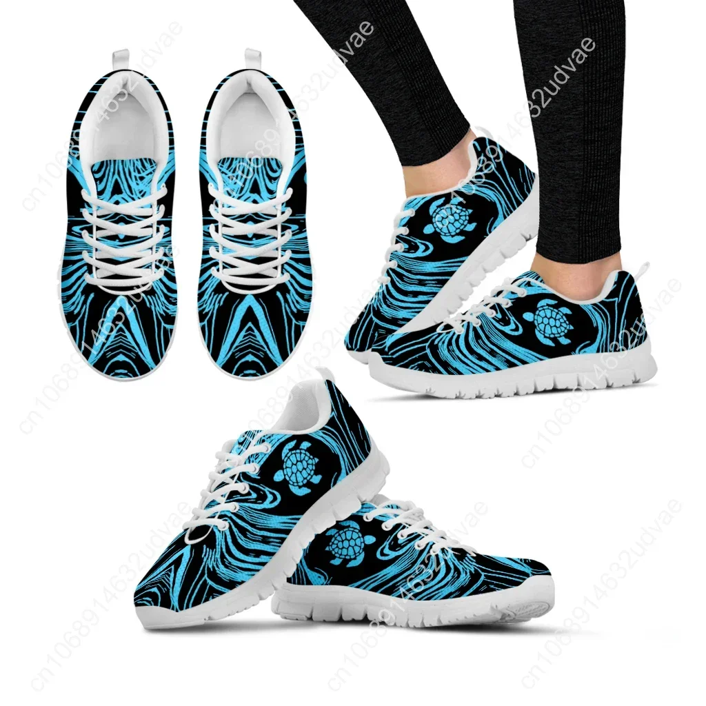 Polynesian Women's Shoes Polynesian Turtle Designer Comfortable Breathable Casual Sneakers Fashion Lace Up Shoes