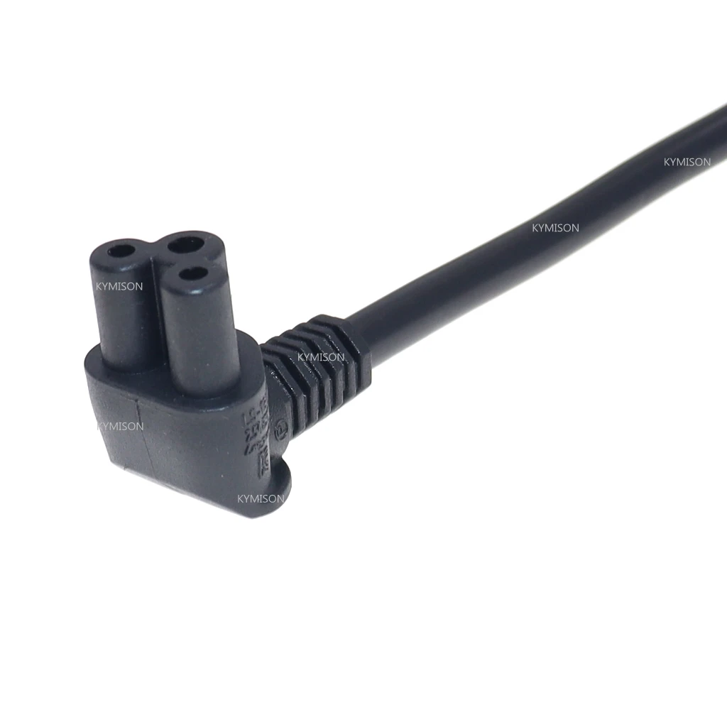 Imagem -05 - Angular Cabo de Alimentação para Laptop Cabo de Extensão Monitor pc Adaptador Alemanha Prong Iec 60320 c5 para eu 1.5m 5ft up