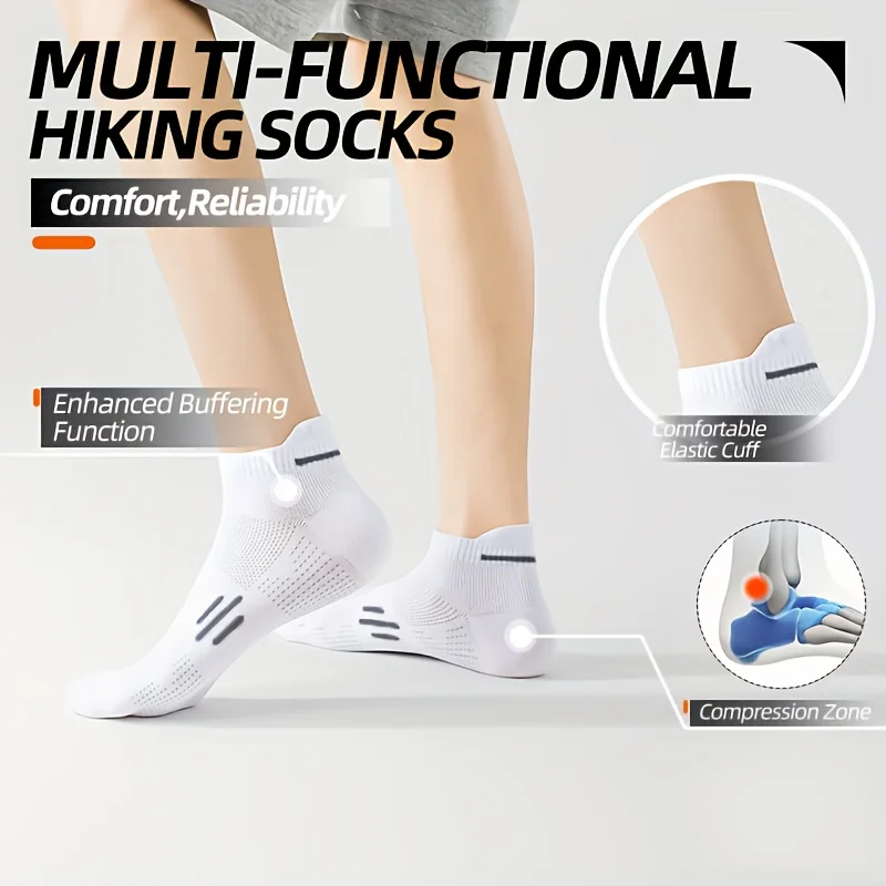 5/10 Paar Sommer-Sportsocken für Herren, atmungsaktives Mesh, dünne Sportsocken zum Laufen, Basketball, Radfahren – Detail 5
