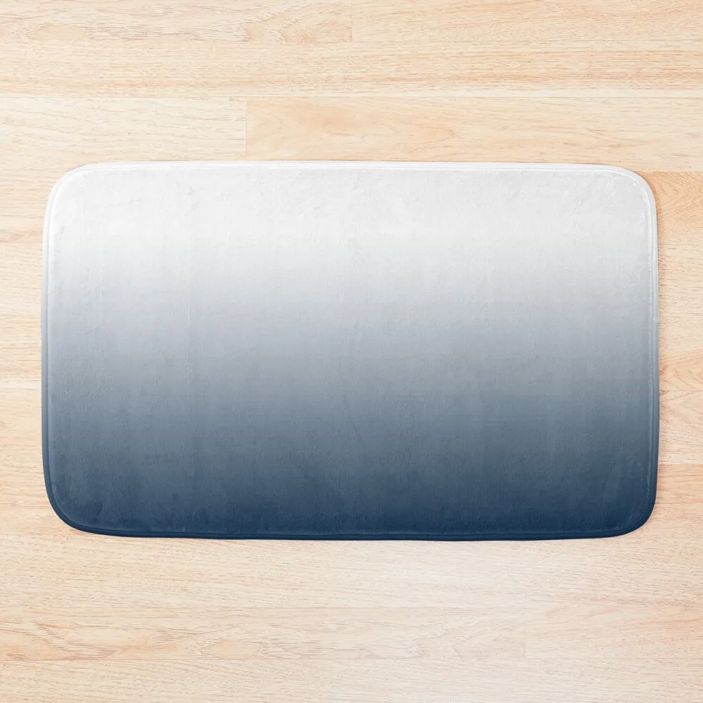 

Navy Blue Ombre Gradient Bath Mat Modern Bathroom Accessories Bathroom Floors Mat