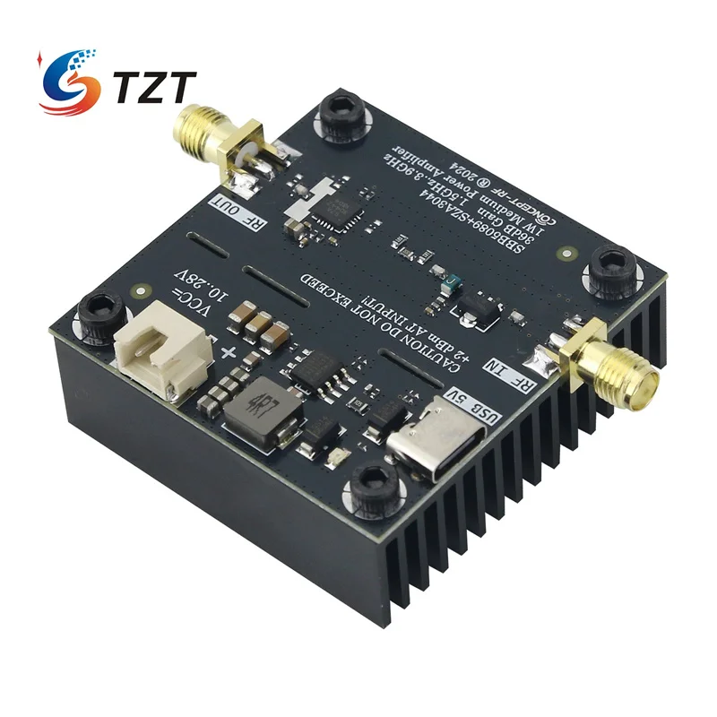 TZT SBB5089 + SHF0589/SHF0289/SZA3044 Vi Sóng Module Khuếch Đại Sóng RF Bảng Mạch Khuếch Đại 40MHz-1.2GHz 2W Tăng 25DB
