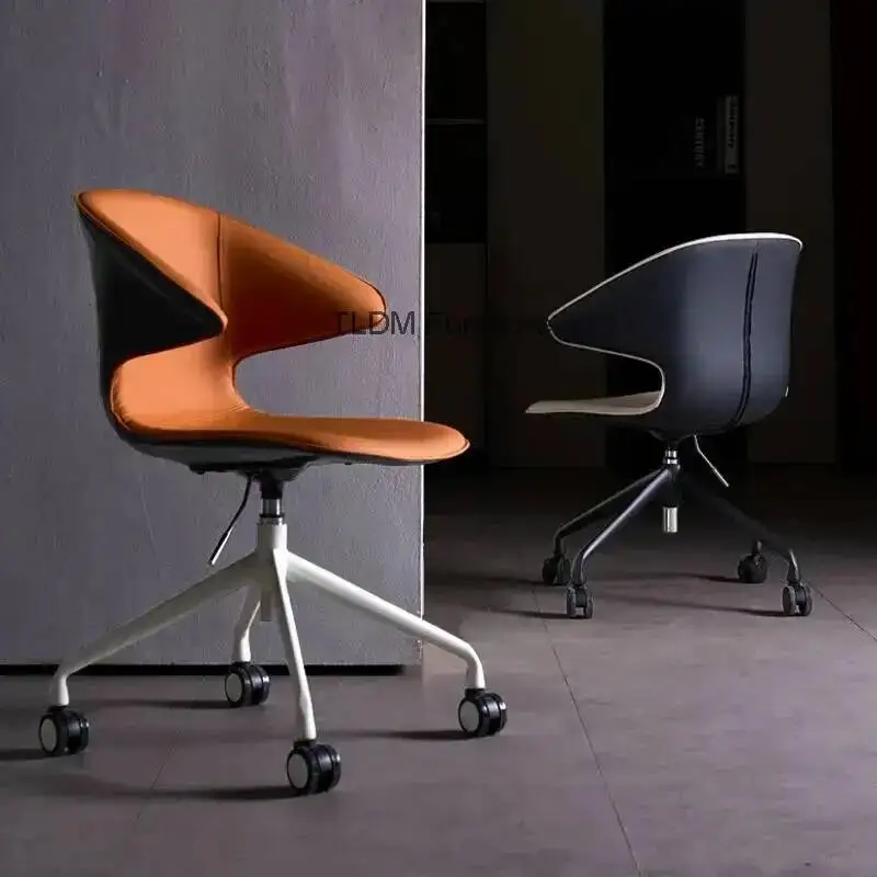 

Outdoor Lightweight Office Chair Throne Swivel Study Backrest Office Chair Wheels Mobile Designer Silla Oficina Trendy Furniture