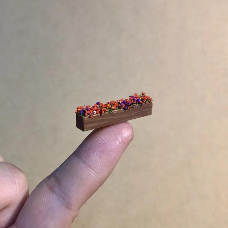 1:64 Diorama Piante in miniatura Miniaturizzazione Simulazione Bonsai Modello di scena Puntelli per garage Accessori per scene di piante in vaso