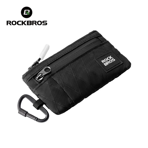 ROCKBROS Портативный кошелек для карт Сверхлегкий спортивный мини-кошелек для кредитных карт с подвесным замком Компактная сумка для хранения