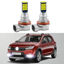 2pcs Led Car Fog Lamp For Renault Sandero/stepway 2007-2021 Front Fog Light Bulb Car Accessories Canbus.