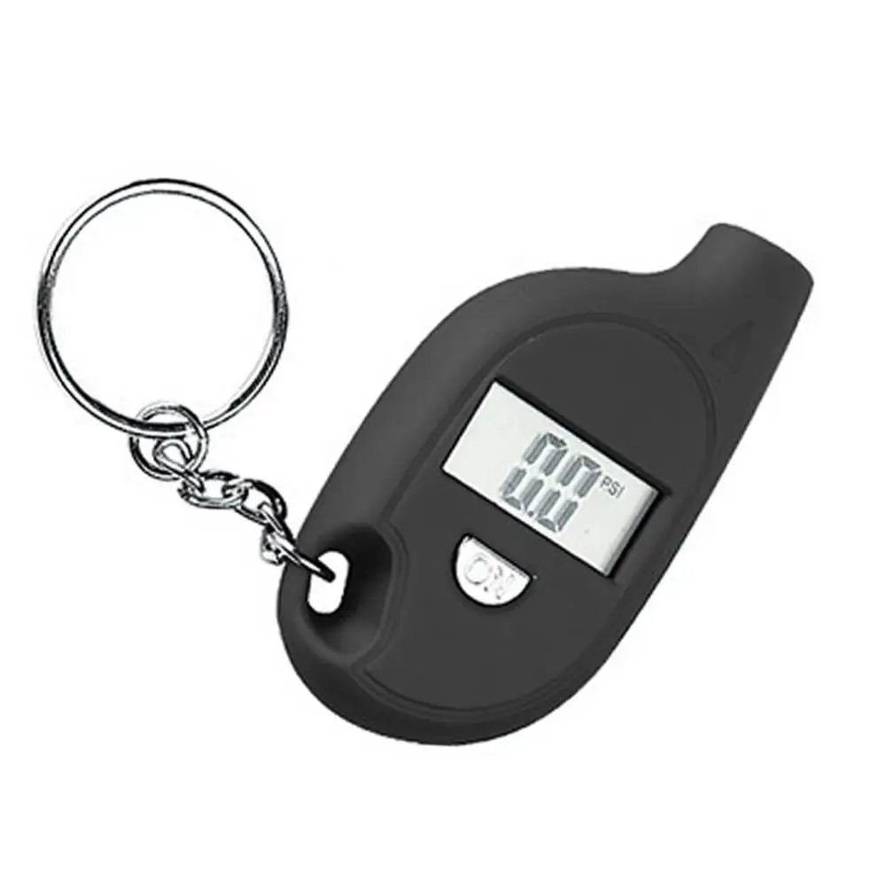 Keychain LCD Digital Tire Meter Tyre Air Pressure Gauge Tester Car Tire Safety Alarm Meter Car Auto Motorcycle Manómetro De Aire