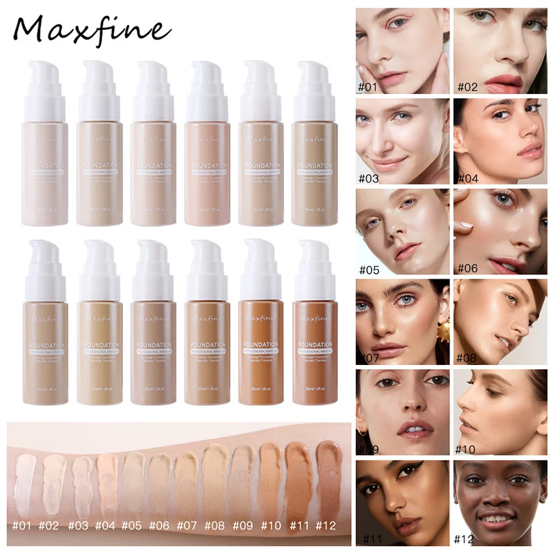 Waterproof Sweat-resistant Makeup Shadows Long Lasting Moisturizing Liquid Foundation Effective Concealer Professional Cosmetics