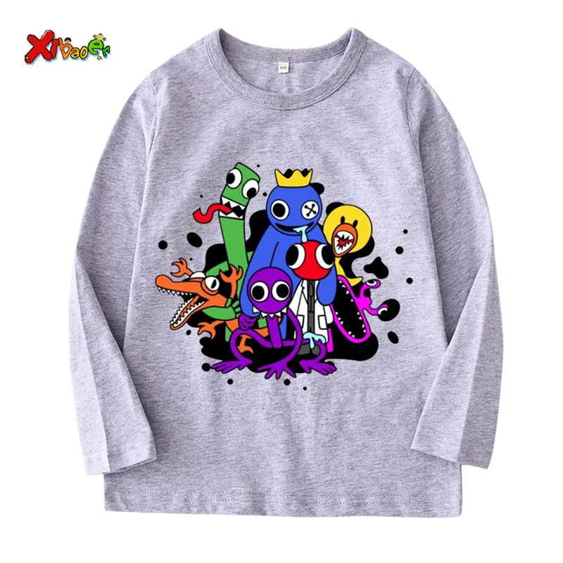 Kids Long Sleeve T Shirts T-shirt Boys Girls Autumn Clothes Boys T-shirts Anime Clothing  Kids Clothes T Shirt for Boy 4 6 Years