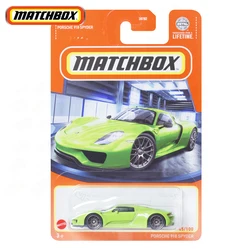 Oryginalne pudełko zapałek 1/64 metalowy odlew Porsche 918 Spyder 45/100 Voiture zabawki modele dla chłopców kolekcjonerów zabawny prezent urodzinowe