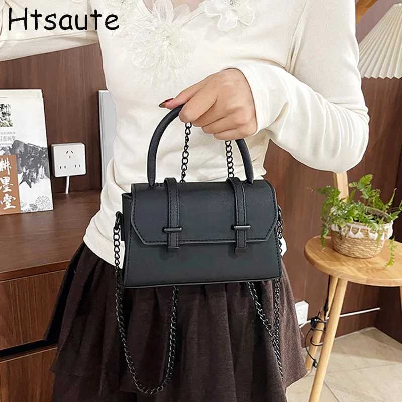 

Travel PU Leather Shoulder Bags Women Mini Handbag Cover Closed Tote Bags For Women Solid Color Daily Commuter Handbag bolsos