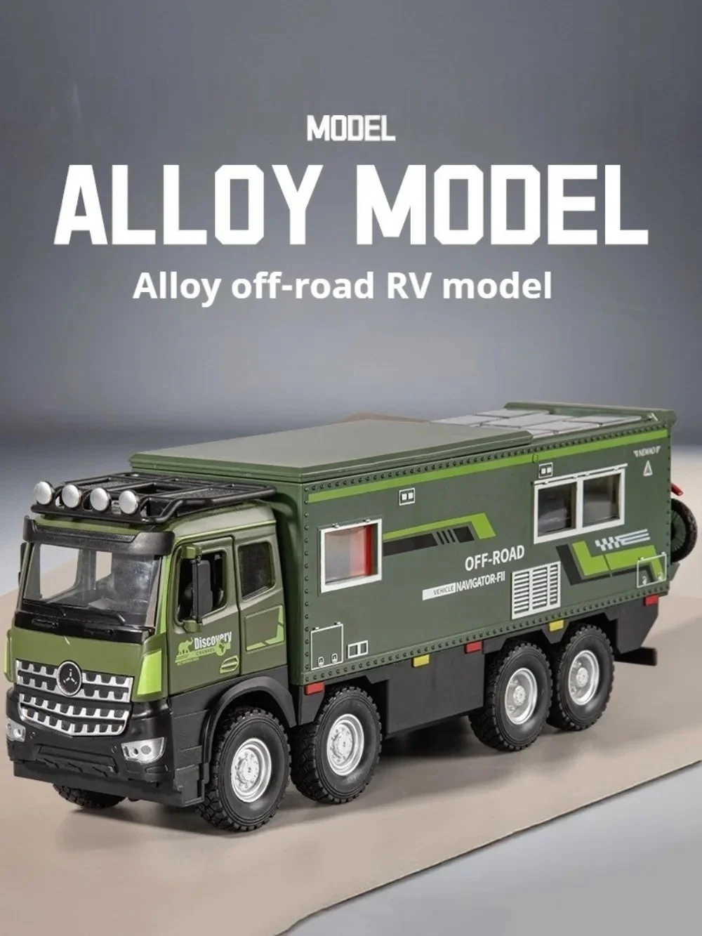 Model kampera podróżnego 1:18, zabawka samochodowa z napędem inercyjnym, otwierane drzwi, wykwintny wnętrze, modele kamperów, zabawki, ozdoby do salonu.