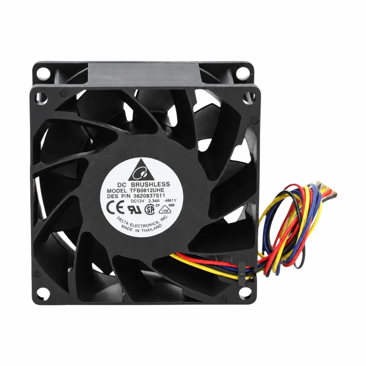 TFB0812UHE Axial Server Cooling Fan 80x80x38mm 8038 12V 2.34A 8000RPM PWM for DELTA