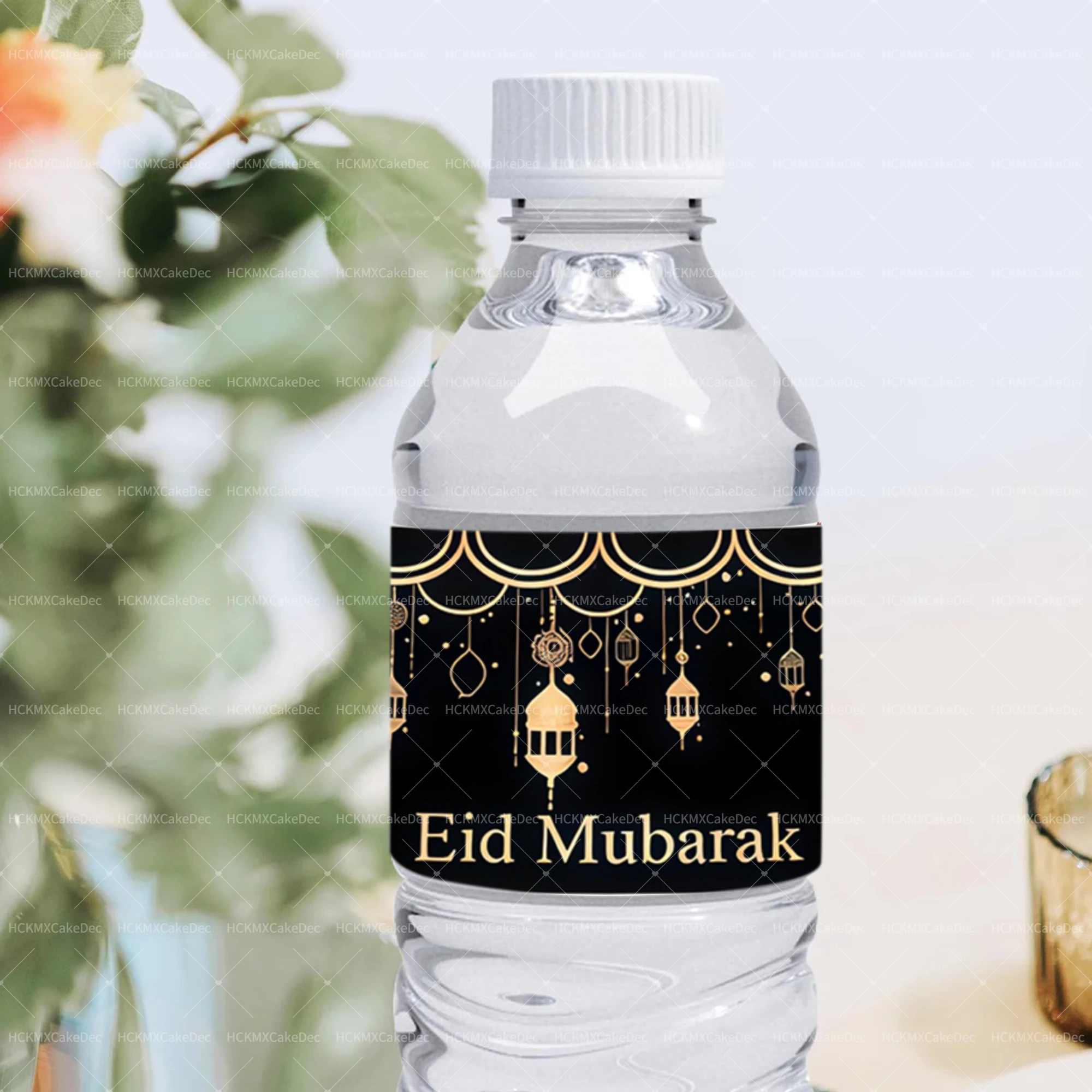 20 قطعة من ملصقات زجاجات عيد مبارك لتزيين رمضان للمنزل 2026 لوازم حفلات رمضان كريم