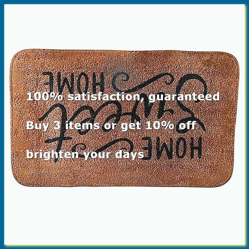 Welcome Mats for Front Door Funny Door Mat Outside Farmhouse Welcome Mat with Non-Slip Backing Funny Welcome Mat D