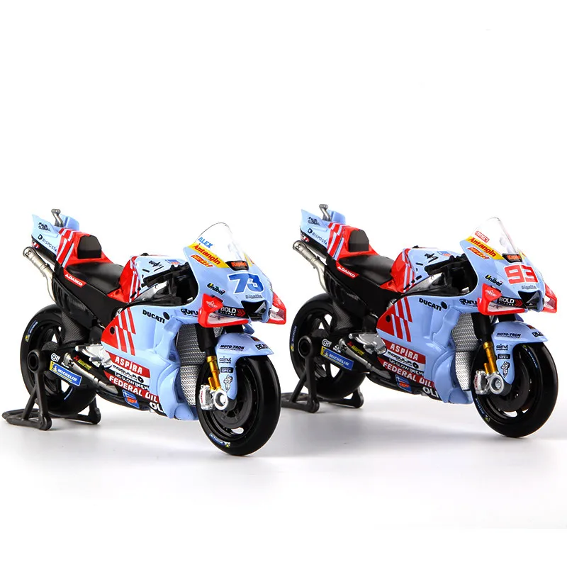 Maisto Scala 1:18 MotoGP Bici da corsa Modello Marc Marquez Gresini Ducati Red Bull GASGAS Collezione di giocattoli per ragazzi Regalo