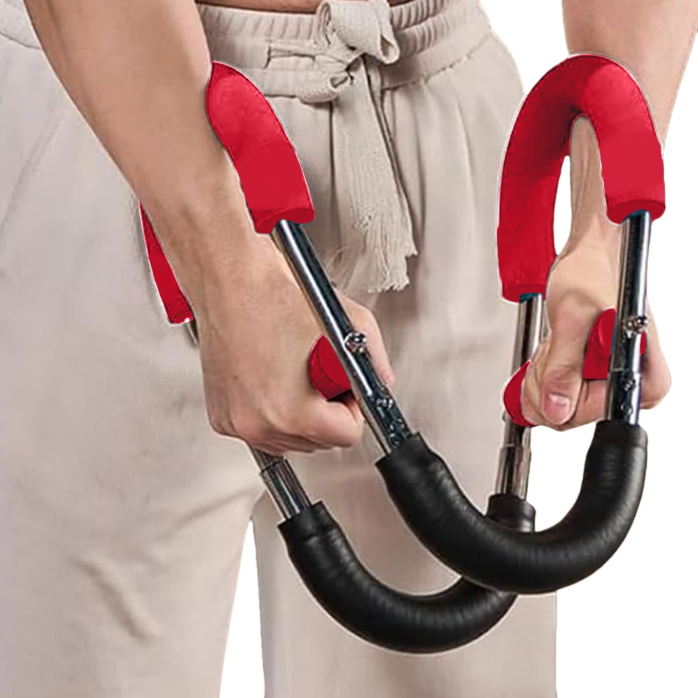 

Тренажер для рук Twister Arm Trainer, регулируемый, для тренировки груди, съемный U-образный тренажер для рук, портативный силовой тренажер Power Twister Bar для домашних тренировок