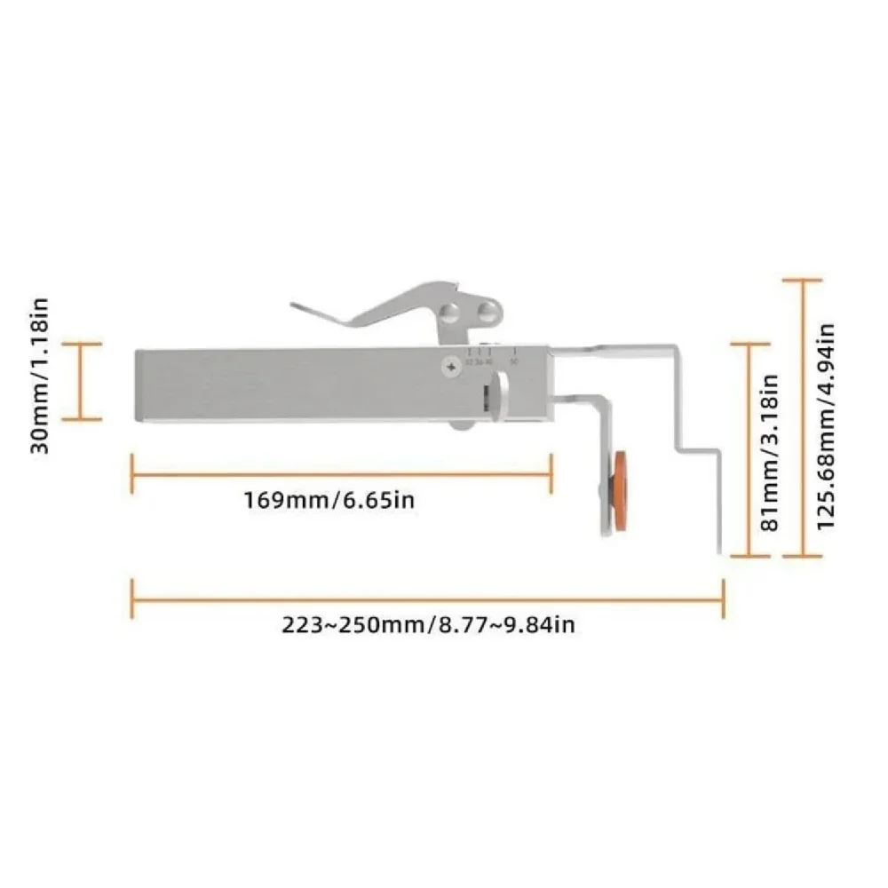 Adjustable Drawer Fixing Clamp for Quick Press Drawer Front Installation,One-Touch Fixed Removable Retractable Fixed Clip Holder