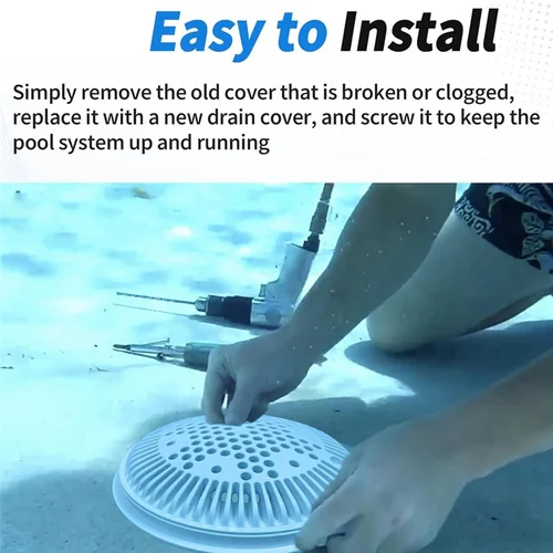 Imagen 2 del producto Y67A-WG1030AVPAK2 Kit de marco y cubierta de drenaje de piscina a tierra, para piezas y accesorios de piscina Hayward, succión y salida de doble succión