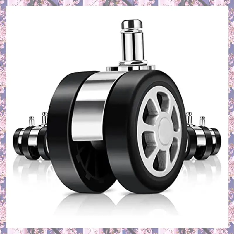 2025 Trend Office Chair Caster Wheels Replacement Accessories Caster Desk Chair Wheels, Rolling Wheels , Chair Casters For Hardw