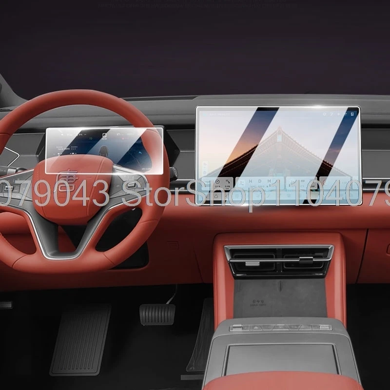 

Защитное стекло для BYD ATTO 8, SEALION 8, TANG L 2025-2026: для 15,6-дюймового GPS-навигатора и 10,25-дюймового экрана приборной панели